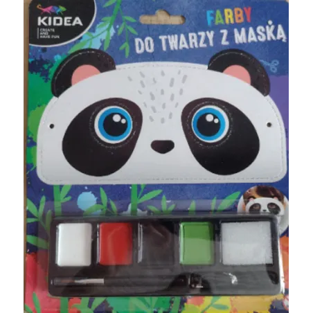 Farby Do Malowania Twarzy Z Maską Panda 3+