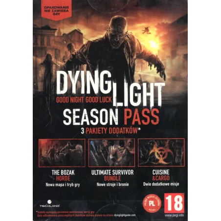 DYING LIGHT - SEASON PASS PAKIET DODATKÓW DO GRY DIGITAL