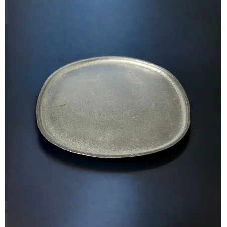 TALERZYK DEKORACYJNY SREBRNY ALUMINIOWY
