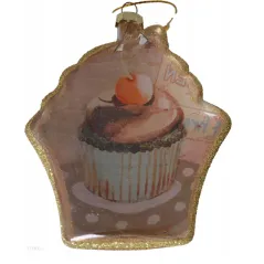 BOMBKA SZKLANA MUFFINKA 10 CM