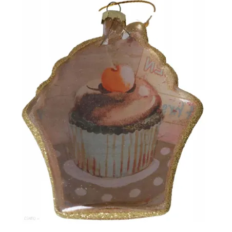 BOMBKA SZKLANA MUFFINKA 10 CM