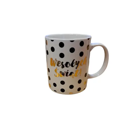 KUBEK CERAMICZNY WESOŁYCH ŚWIĄT 360ML