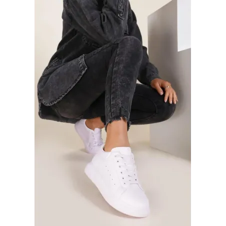 BIAŁE SNEAKERSY PRZED KOSTKĘ ROZMIAR 39