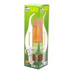 ŻARÓWKA LED E14 600 LUMEN 6W BIAŁY CIEPŁY