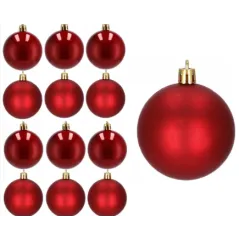 BOMBKI CHOINKOWE CZERWONE II GATUNEK