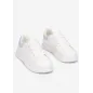 Sneakersy Na Płaskiej Podeszwie Wiązane Z Modną Wstawką Biało-Niebieskie Rozmiar 40 Sneakersy Na Płaskiej Podeszwie Wiązane Z Modną Wstawką Biało-Niebieskie Rozmiar 40