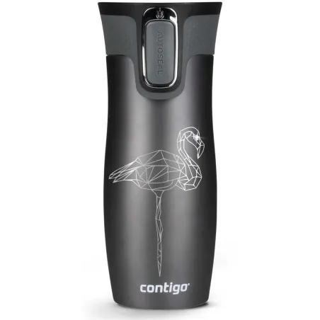 KUBEK TERMICZNY CONTIGO WEST LOOP FLAMING SWAROVSKI EDYCJA LIMITOWANA GRAFITOWY 470 ML