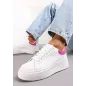 Białe Sneakersy Z Fuksjowym Zapiętkiem Na Platformie Rozmiar 37 Ii Gatunek Białe Sneakersy Z Fuksjowym Zapiętkiem Na Platformie Rozmiar 37 Ii Gatunek
