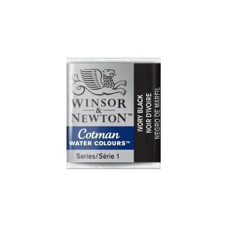FARBA AKWARELOWA COTMAN IVORY BLACK PÓŁKOSTKA WINSOR & NEWTON