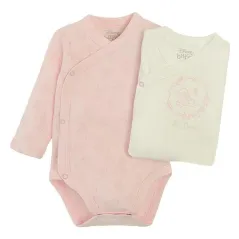 BAWEŁNIANE BODY DZIEWCZĘCE Z DŁUGIM RĘKAWEM 2 SZTUKI DISNEY BAMBI 74CM COOL CLUB