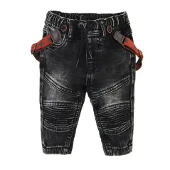 Spodnie Chłopięce Jeansowe Z Szelkami 86Cm Cool Club