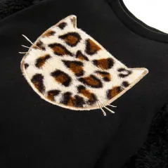 Bluza Dziewczęca Czarna Kot 122Cm Cool Club