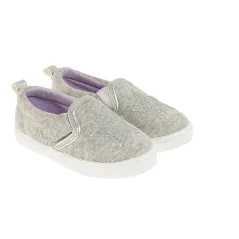 TRAMPKI DZIEWCZĘCE SLIP ON SZARE GWIAZDA ROZMIAR 21 COOL CLUB