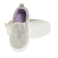 Trampki Dziewczęce Slip On Szare Gwiazda Rozmiar 21 Cool Club
