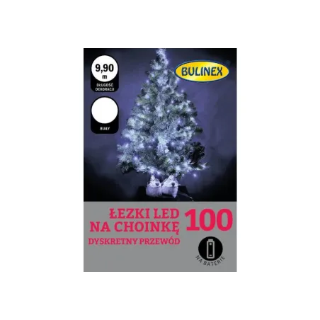 LAMPKI LED ŁEZKI BIAŁE 50 LAMPEK 4.9 M BULINEX