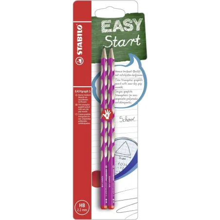 OŁÓWEK DLA PRAWORĘCZNYCH EASY GRAPH STABILO 2 SZT