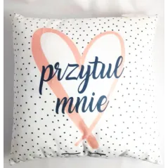 PODUSZKA Z NAPISEM PRZYTUL MNIE 40 X 40 CM