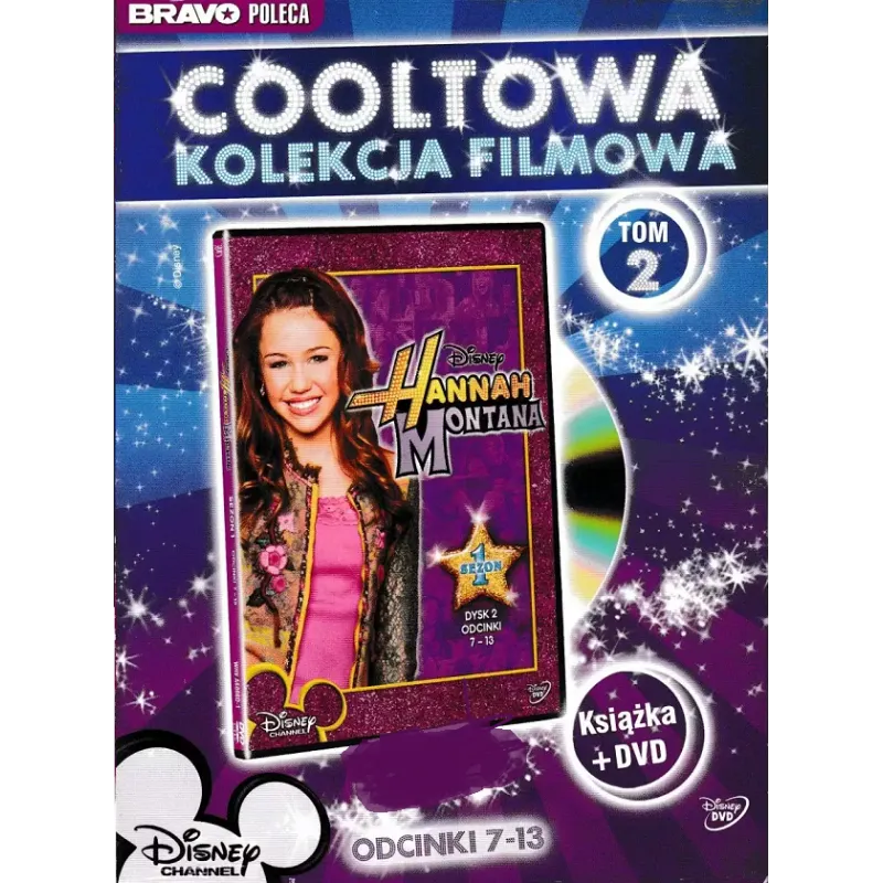 HANNAH MONTANA SEZON 1 TOM 2 ODCINKI 7-13 KSIĄŻKA + DVD PL