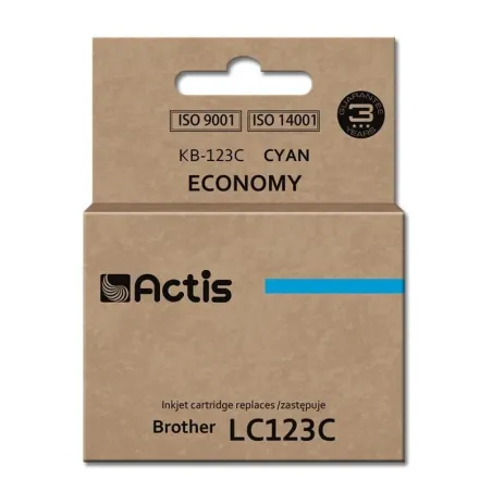 TUSZ ACTIS KB-123C BŁĘKITNY BROTHER LC-123C 10 ML