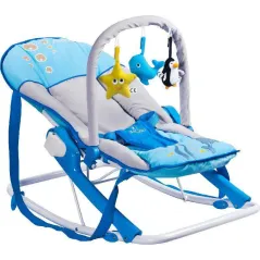 LEŻACZEK BUJACZEK Z DASZKIEM CARETERO AQUA BLUE 1M+ II GATUNEK