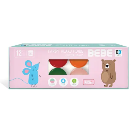 FARBY PLAKATOWE BB KIDS PASTEL 12 KOLORÓW 20 ML