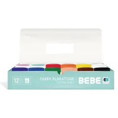 Farby Plakatowe Bb Kids Pastel 12 Kolorów 20 Ml
