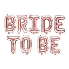 Balon Foliowy Bride To Be Różowe Złoto 340 X 35 Cm