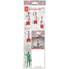 ZESTAW NAKLEJEK Z PIŁKARZAMI PZPN + NOTESIK ROBERT LEWANDOWSKI