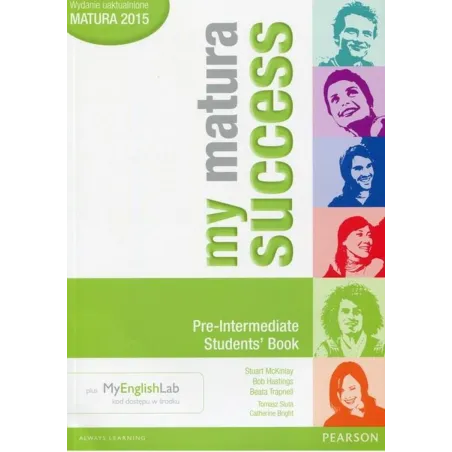 My matura Success PreIntermediate Students Book plus MyEnglishLab  kod dostępu w środku
