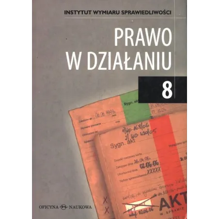 SPRAWY KARNE. PRAWO W DZIAŁANIU 8
