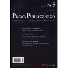 PRZEGLĄD PRAWA PUBLICZNEGO 5/2014