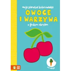 OWOCE I WARZYWA MOJA PIERWSZA KOLOROWANKA Z GRUBYM OBRYSEM 1+ - Zielona Sowa