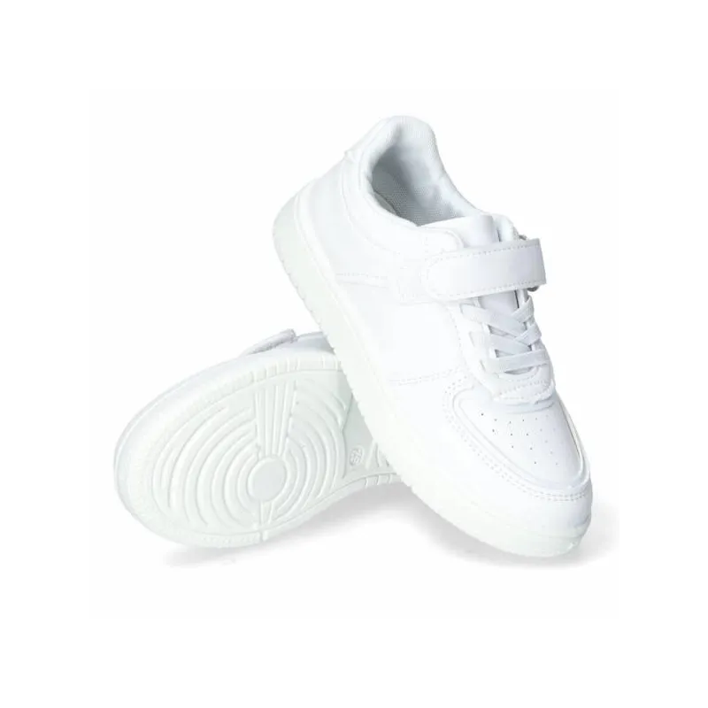 BUTY SPORTOWE DZIECĘCE NA RZEP BIAŁE ROZMIAR 22