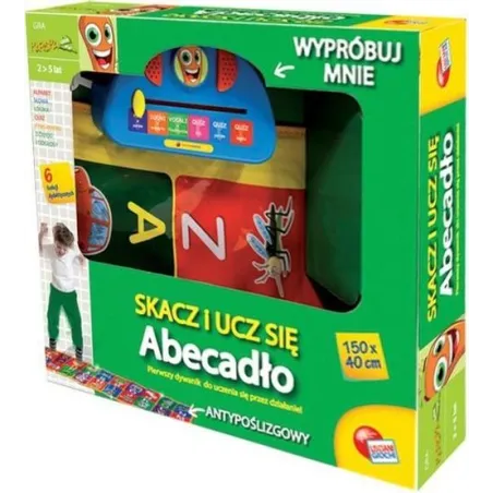 ABECADŁO INTERAKTYWNA MATA EDUKACYJNA KAROTKA SKACZ I UCZ SIĘ 2+