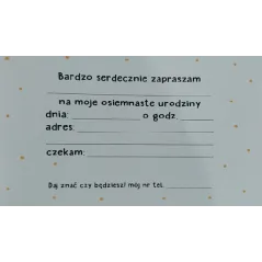 ZAPROSZENIE NA 18-STKĘ Z KOPERTĄ 10 SZT