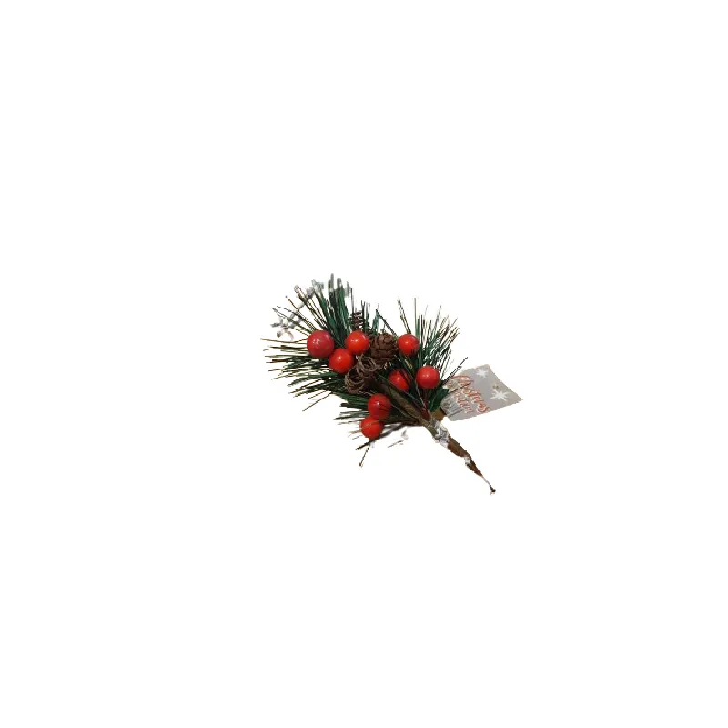 GAŁĄZKA DEKORACYJNA CZERWONA 14 CM