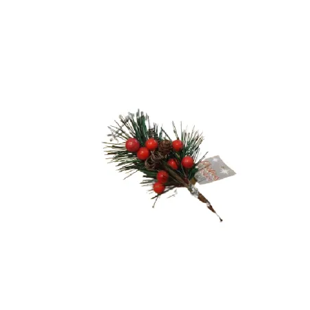 GAŁĄZKA DEKORACYJNA CZERWONA 14 CM