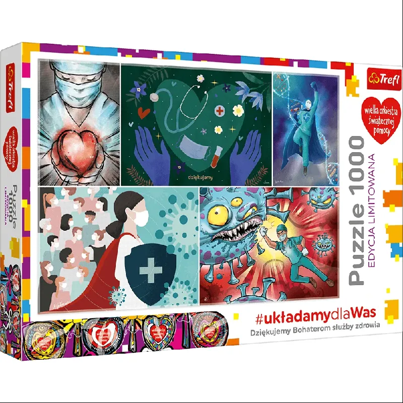 PUZZLE WOŚP UKŁADAMY DLA WAS 1000 ELEMENTÓW 101614 3+