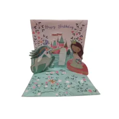 KARNET OKOLICZNOŚCIOWY HAPPY BIRTHDAY 3D 7.5 X 7.5 CM