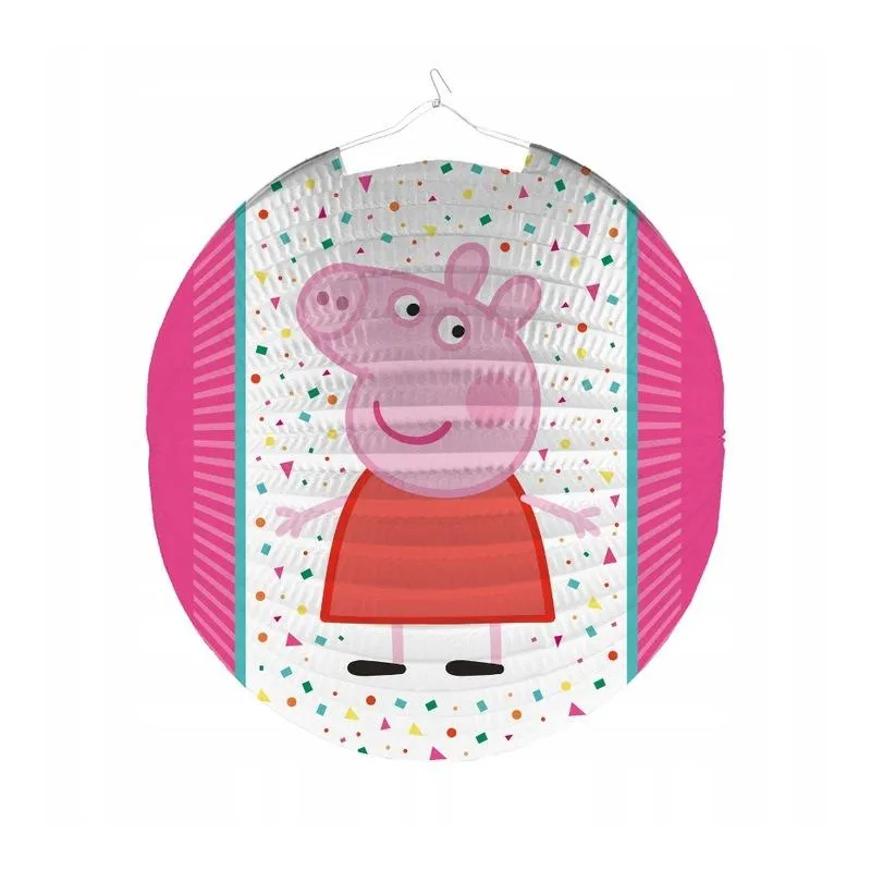 LAMPION ŚWINKA PEPPA BIAŁO-RÓŻOWY 25 CM