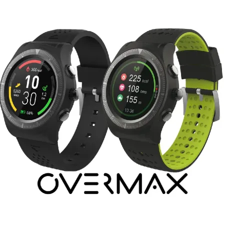 OPASKA DO ZEGARKA OVERMAX TOUCH 5.0 CZARNO-ZIELONA