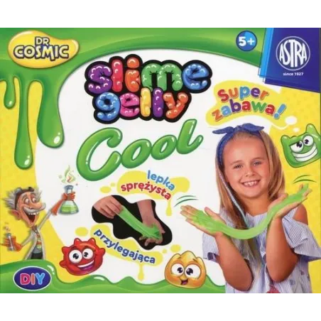 Zestaw Do Samodzielnego Wykonania Masy Żelowej Slime Dr Cosmic Slime Zielony 5+