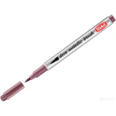 MARKER PERMANENTNY METALLIC BRUSH CZERWONY TOMA