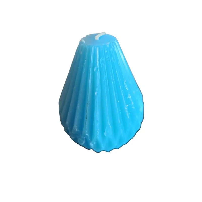 ŚWIECA DEKORACYJNA 11 CM NIEBIESKA