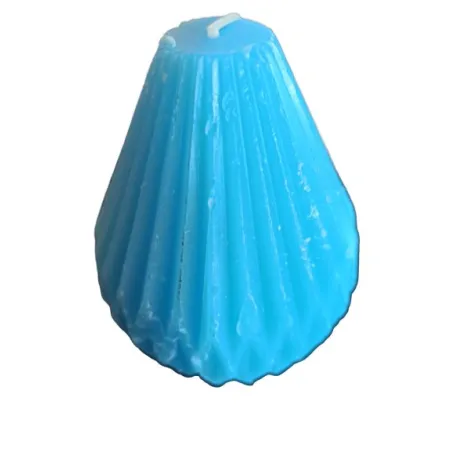 ŚWIECA DEKORACYJNA 11 CM NIEBIESKA