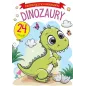 DINOZAURY. FANTASTYCZNE KOLOROWANKI Z NAKLEJKAMI