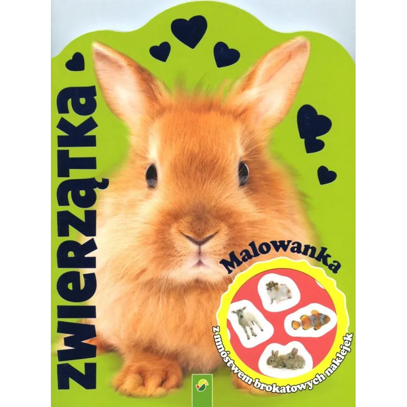 ZWIERZĄTKA. MALOWANKA Z NAKLEJKAMI