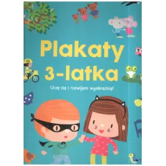 PLAKATY 3-LATKA UCZĘ SIĘ I ROZWIJAM WYOBRAŹNIĘ! - Olesiejuk