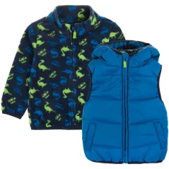 KOMPLET CHŁOPIĘCY BLUZA + BEZRĘKAWNIK 80CM COOL CLUB