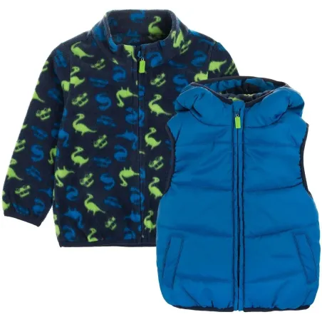 KOMPLET CHŁOPIĘCY BLUZA + BEZRĘKAWNIK 80CM COOL CLUB